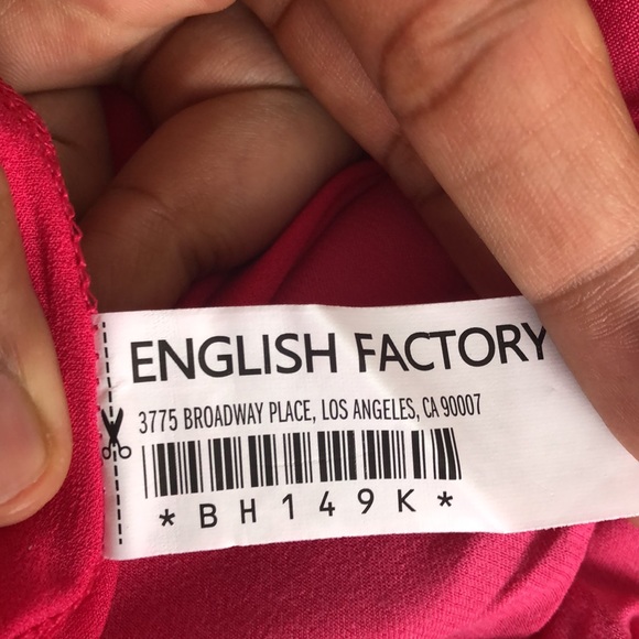 English Factory Satin Pink Midi Skirt - Picture 4 of 7